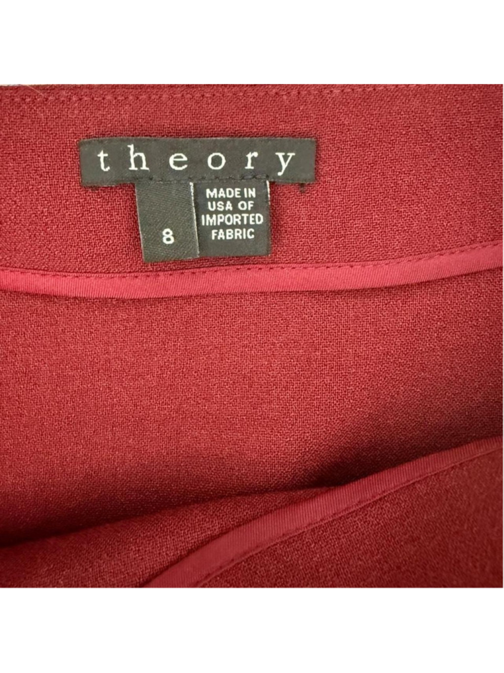 Theory Anneal Wool midi skirt with slit - Size 8 - Picture 2 of 4